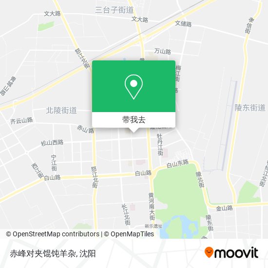 赤峰对夹馄饨羊杂地图