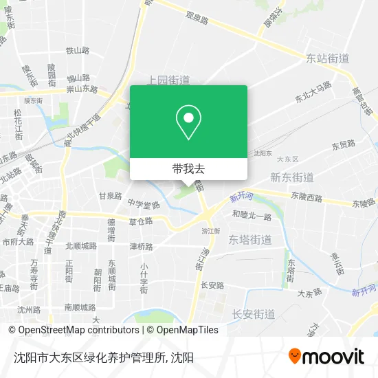 沈阳市大东区绿化养护管理所地图