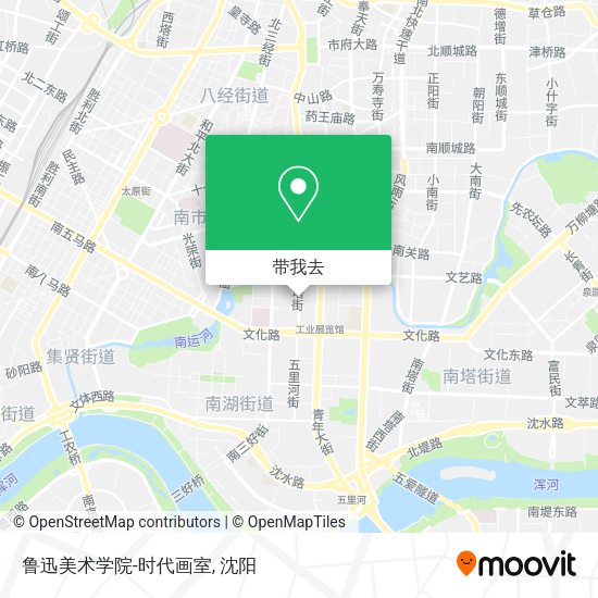鲁迅美术学院-时代画室地图
