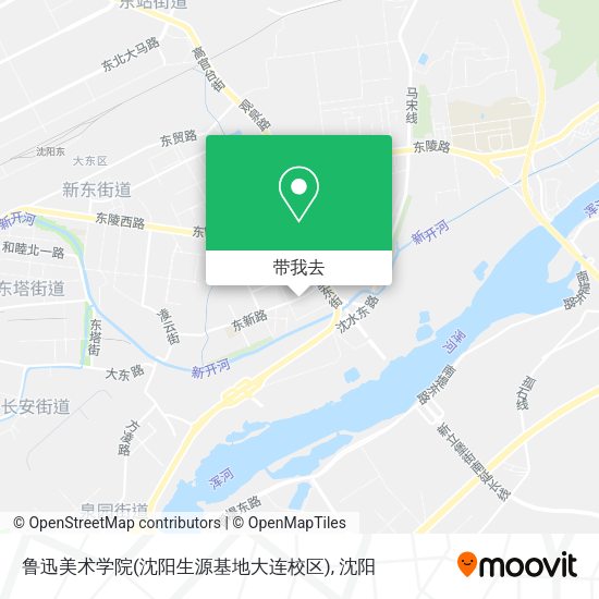 鲁迅美术学院(沈阳生源基地大连校区)地图