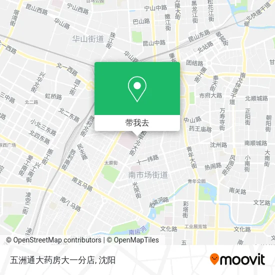 五洲通大药房大一分店地图