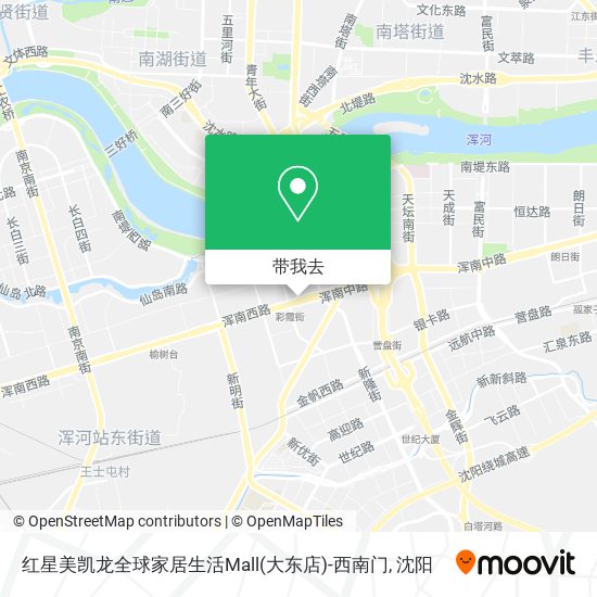 红星美凯龙全球家居生活Mall(大东店)-西南门地图