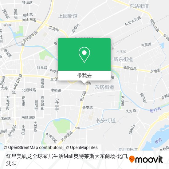 红星美凯龙全球家居生活Mall奥特莱斯大东商场-北门地图