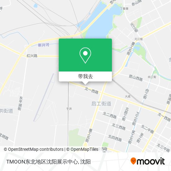 TMOON东北地区沈阳展示中心地图