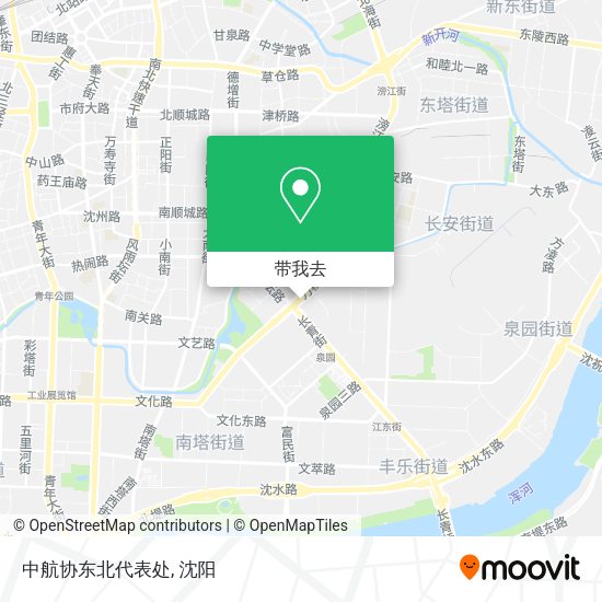 中航协东北代表处地图