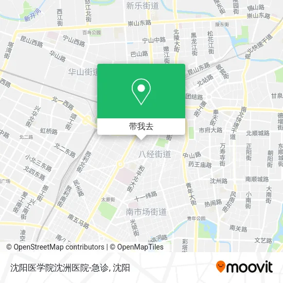 沈阳医学院沈洲医院-急诊地图