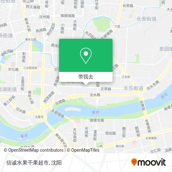 信诚水果干果超市地图