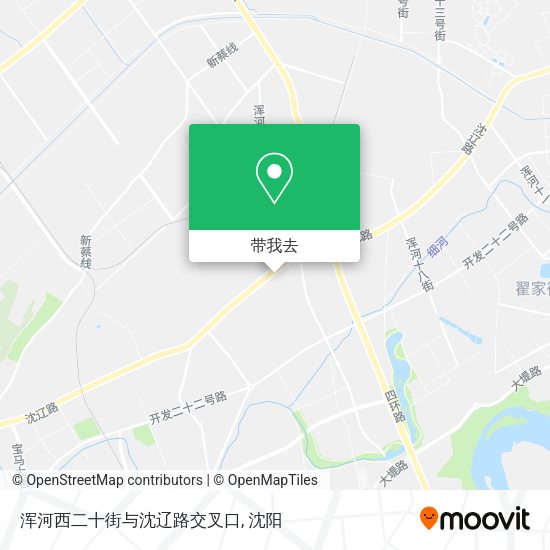 浑河西二十街与沈辽路交叉口地图