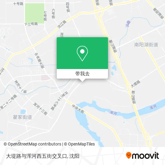 大堤路与浑河西五街交叉口地图