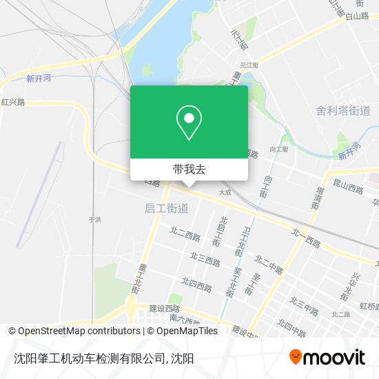 沈阳肇工机动车检测有限公司地图