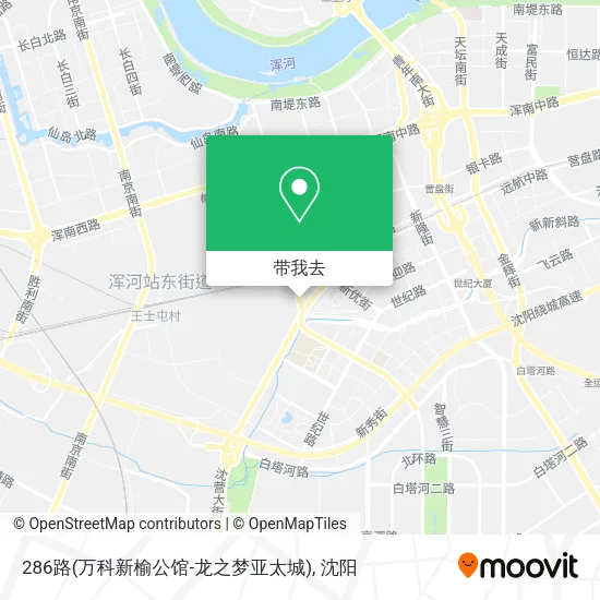 286路(万科新榆公馆-龙之梦亚太城)地图