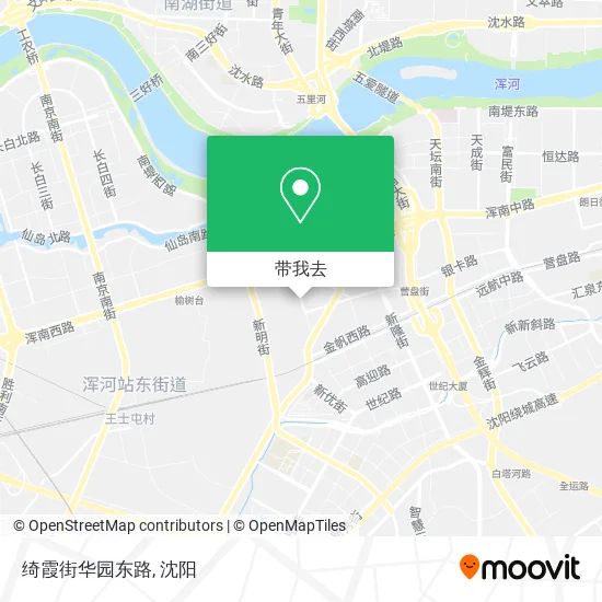 绮霞街华园东路地图