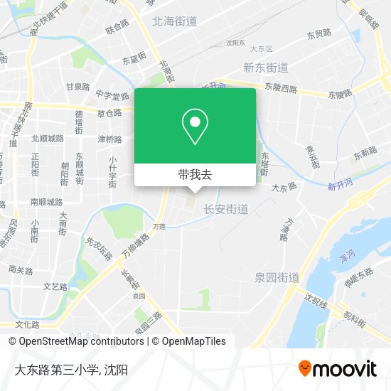 大东路第三小学地图