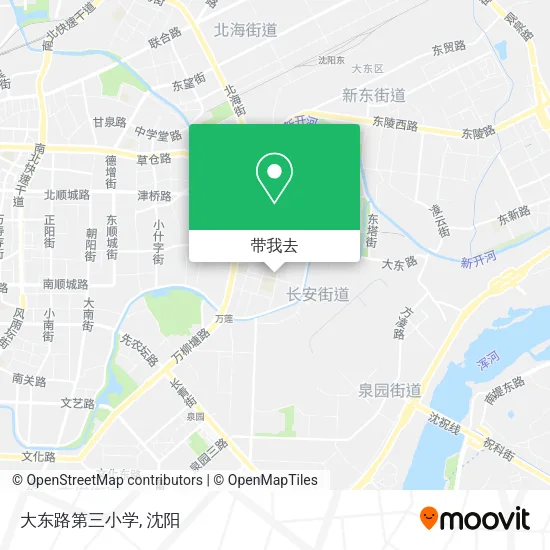 大东路第三小学地图