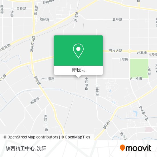 铁西精卫中心地图