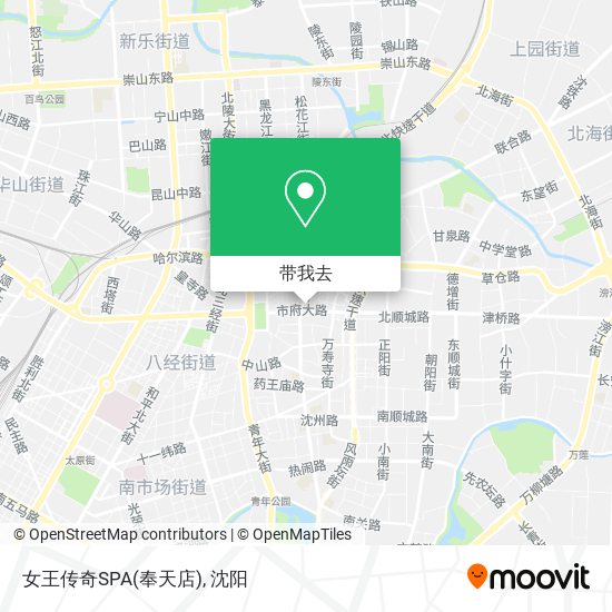 女王传奇SPA(奉天店)地图