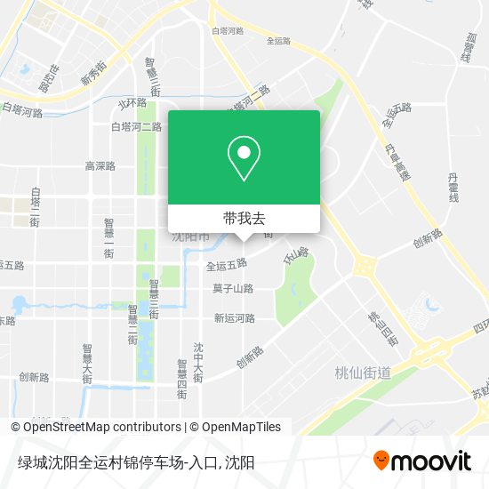 绿城沈阳全运村锦停车场-入口地图