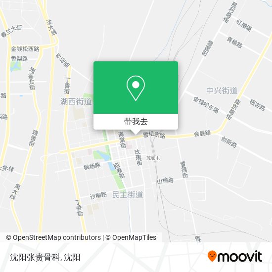 沈阳张贵骨科地图