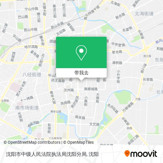 沈阳市中级人民法院执法局沈阳分局地图
