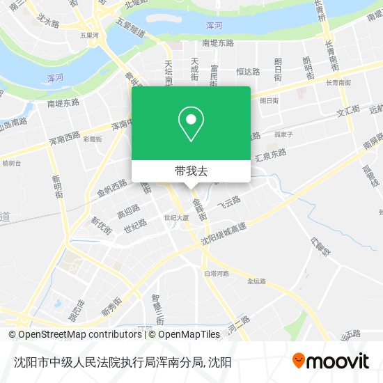 沈阳市中级人民法院执行局浑南分局地图