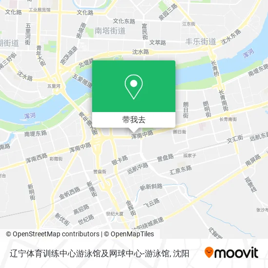 辽宁体育训练中心游泳馆及网球中心-游泳馆地图