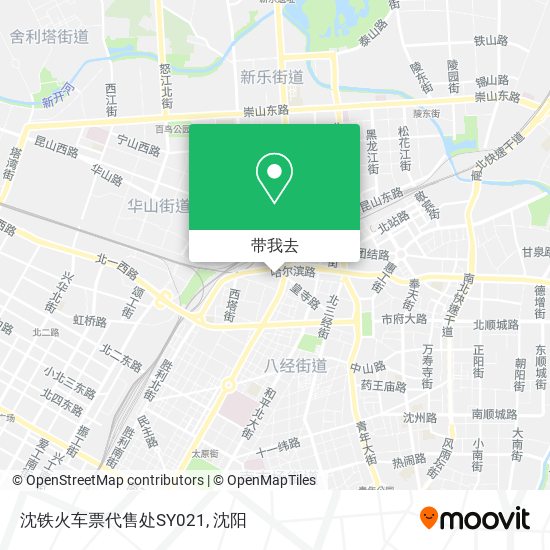 沈铁火车票代售处SY021地图