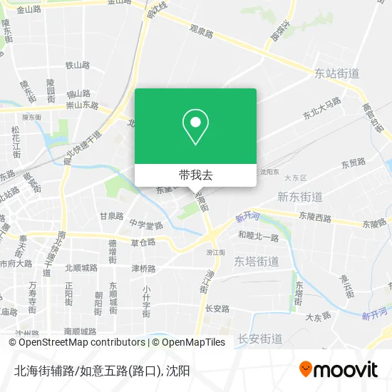北海街辅路/如意五路(路口)地图