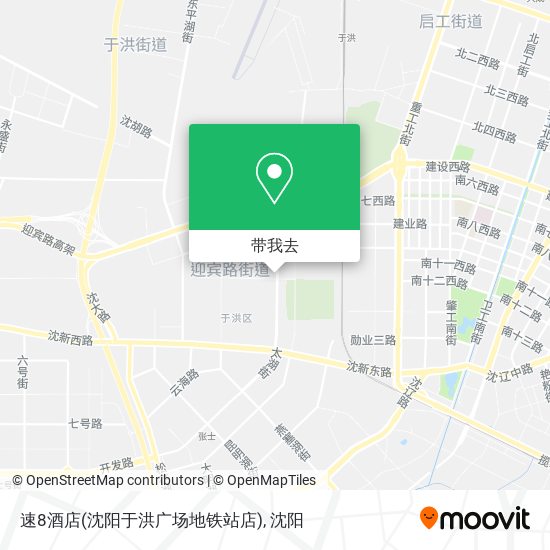 速8酒店(沈阳于洪广场地铁站店)地图