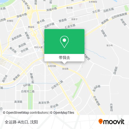 全运路-A出口地图