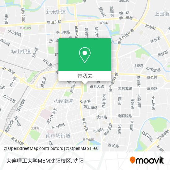 大连理工大学MEM沈阳校区地图