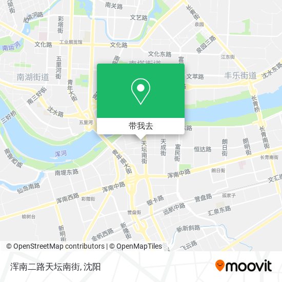 浑南二路天坛南街地图