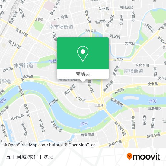 五里河城-东1门地图