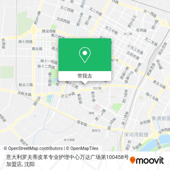 意大利罗夫蒂皮革专业护理中心万达广场第100458号加盟店地图