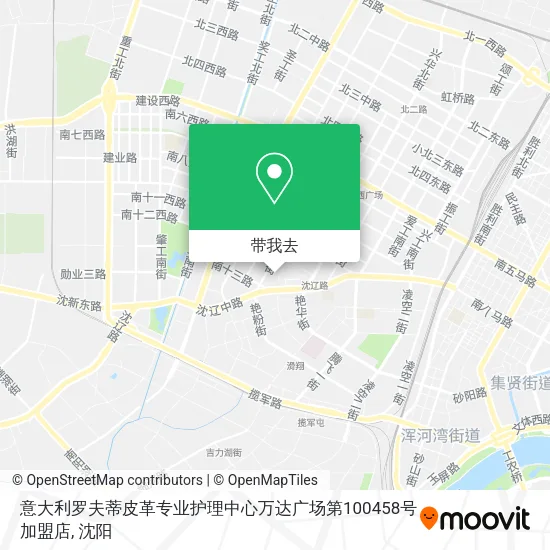 意大利罗夫蒂皮革专业护理中心万达广场第100458号加盟店地图