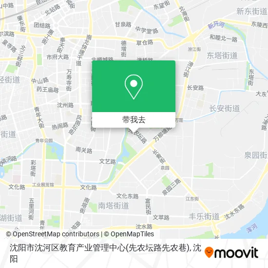 沈阳市沈河区教育产业管理中心(先农坛路先农巷)地图