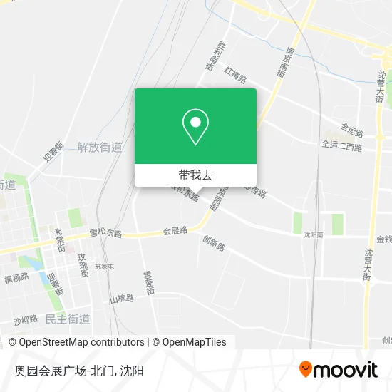 奥园会展广场-北门地图
