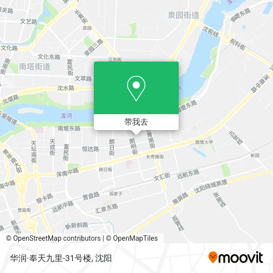 华润·奉天九里-31号楼地图