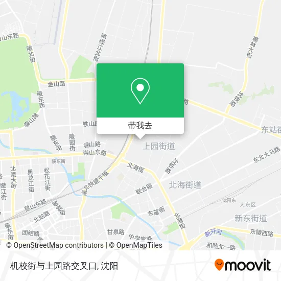 机校街与上园路交叉口地图