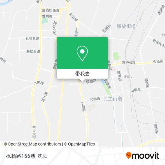 枫杨路166巷地图