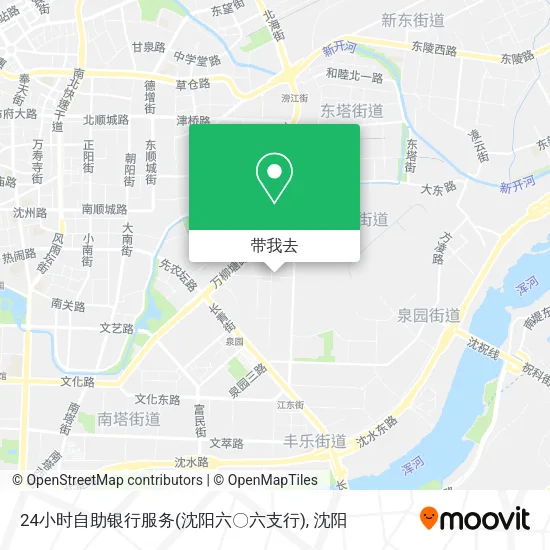 24小时自助银行服务(沈阳六〇六支行)地图