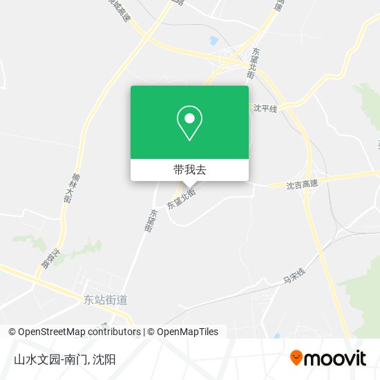 山水文园-南门地图