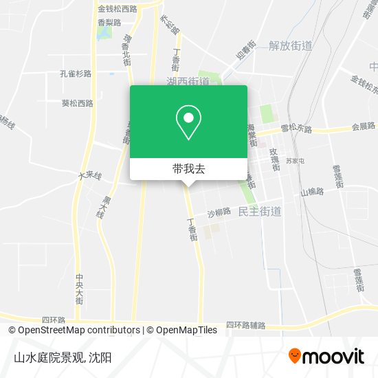 山水庭院景观地图