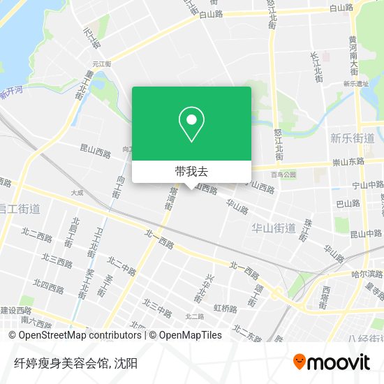 纤婷瘦身美容会馆地图