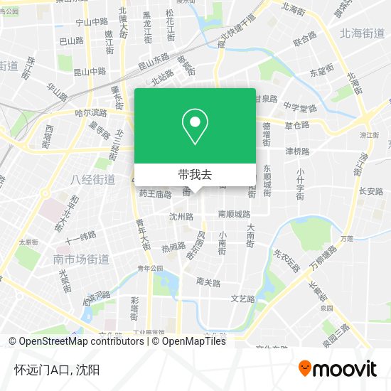 怀远门A口地图