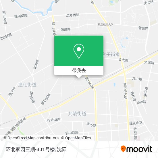 环北家园三期-301号楼地图