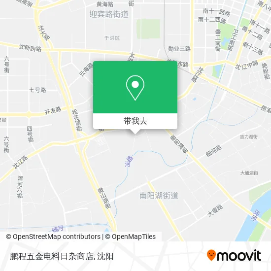 鹏程五金电料日杂商店地图