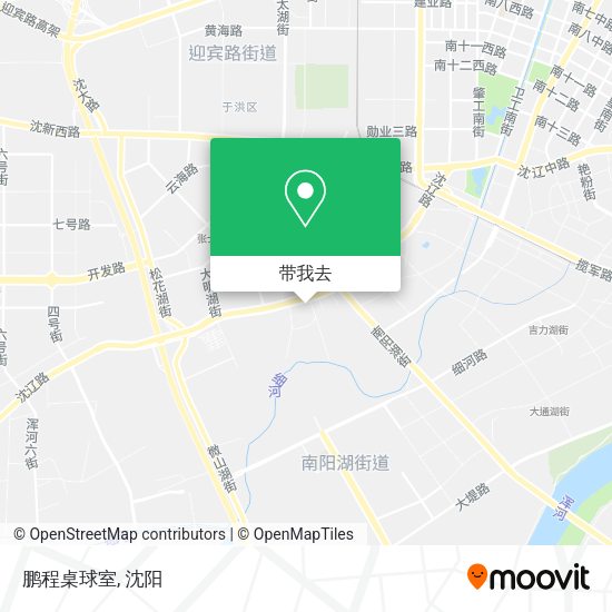 鹏程桌球室地图