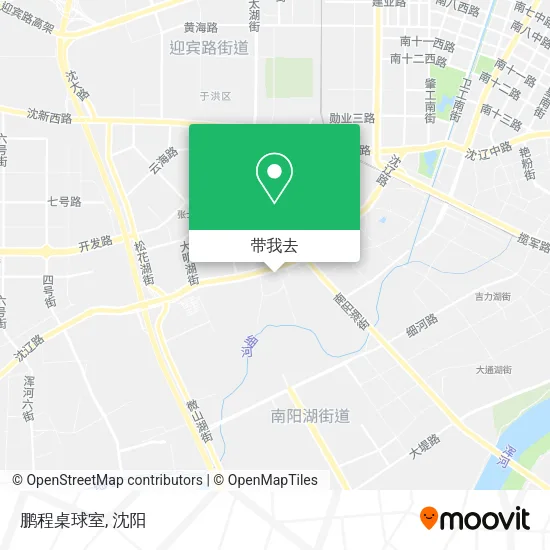 鹏程桌球室地图