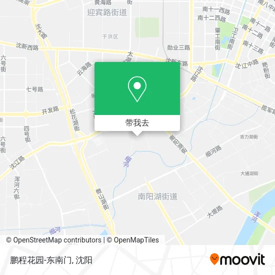 鹏程花园-东南门地图