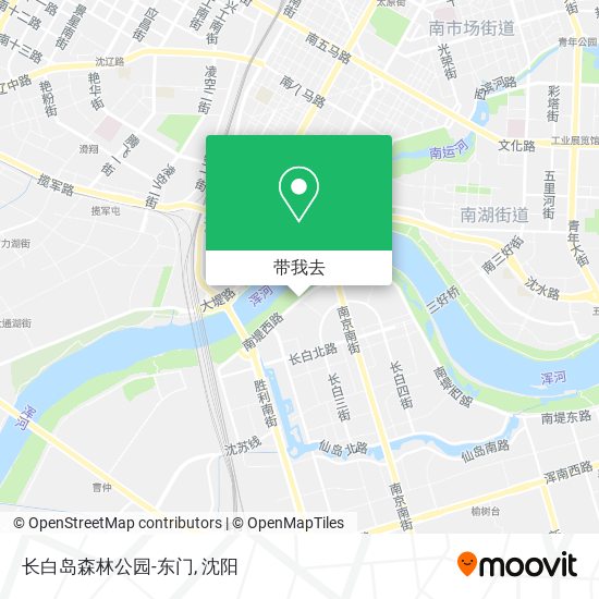 长白岛森林公园-东门地图